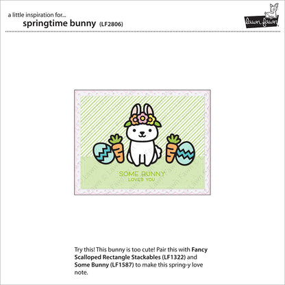 Lawn Fawn - Springtime Bunny - Stand Alone Stanze