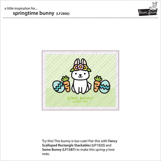 Lawn Fawn - Springtime Bunny - Stand Alone Stanze