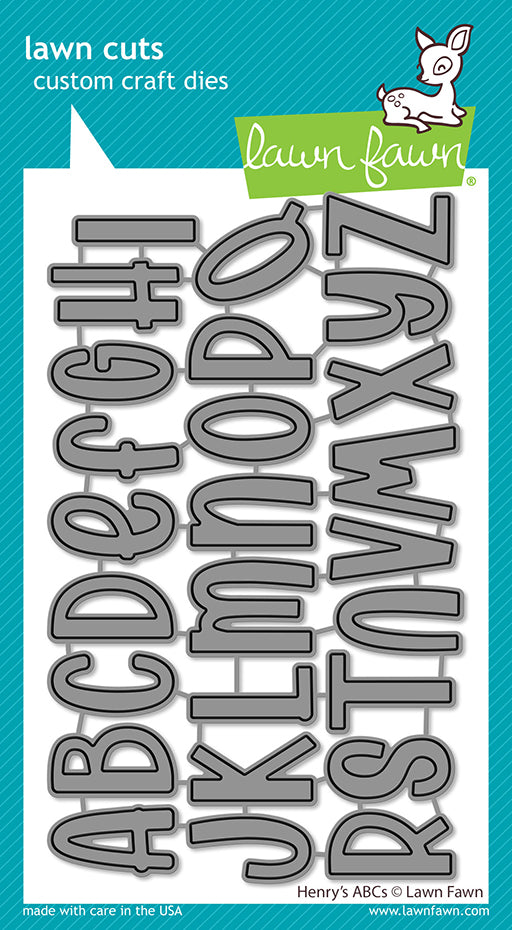 Lawn Fawn - Henry's ABCs - Stand Alone Stanze