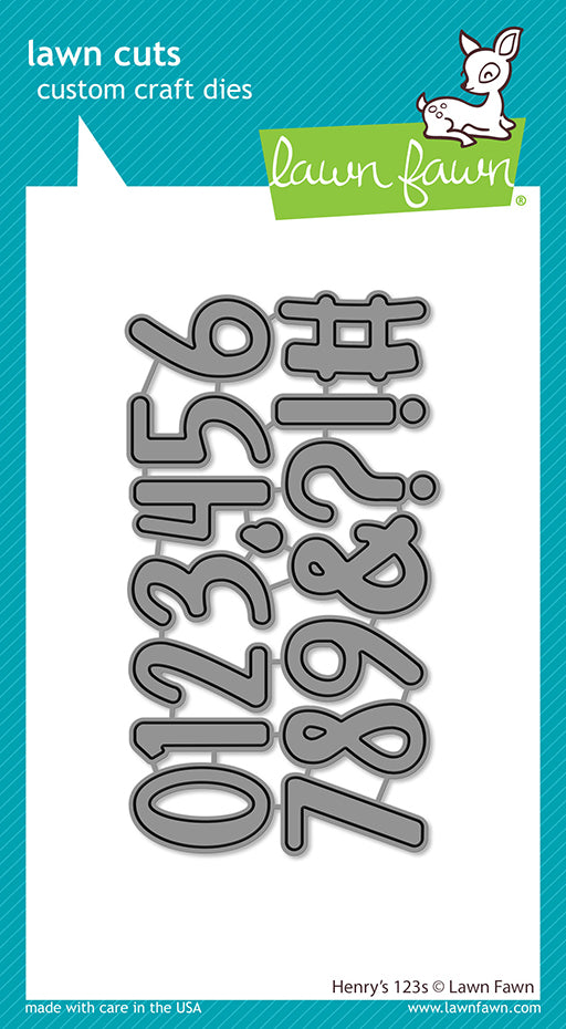 Lawn Fawn - Henry's 123s - Stand Alone Stanze