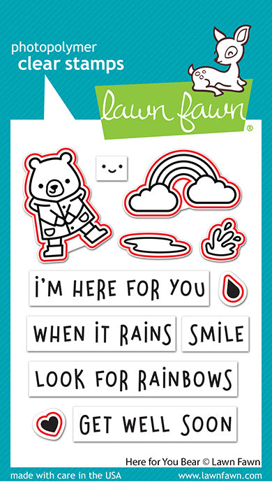 Lawn Fawn - Here for you Bear - Stanzen