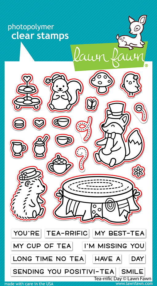 Lawn Fawn - Tea-rrific Day - Stanzen