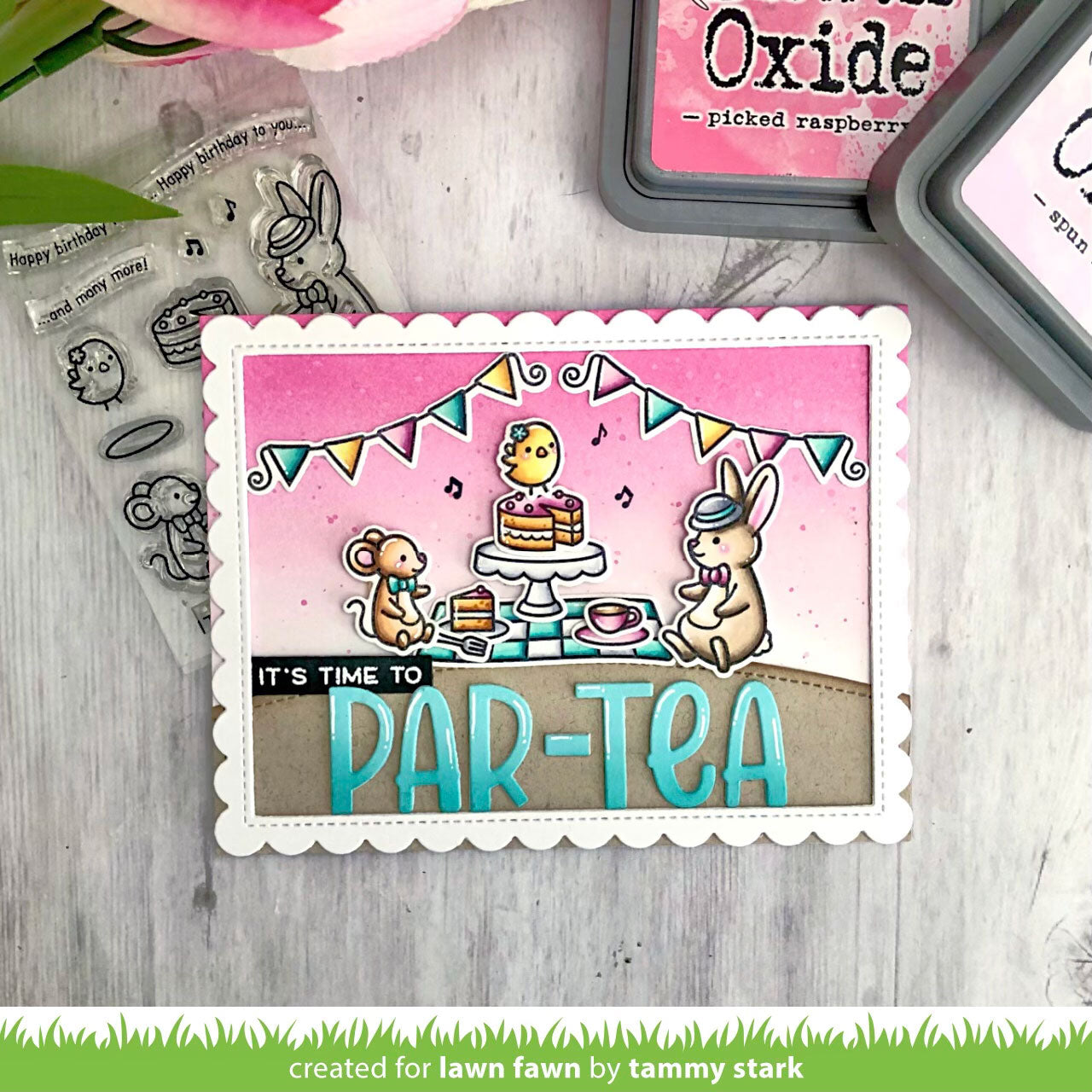 Lawn Fawn - Tea-rrific Day Add-on - Clear Stamp 3x4