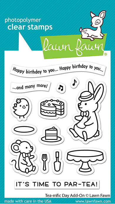 Lawn Fawn - Tea-rrific Day Add-on - Clear Stamp 3x4