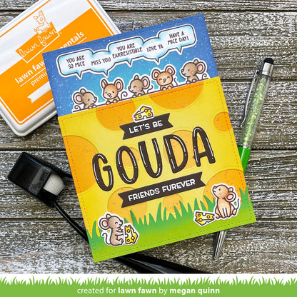 Lawn Fawn - Simply celebrate Critters Add-on - Clear Stamp 3x4