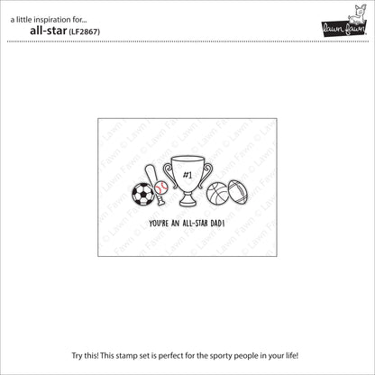 Lawn Fawn - All-Star - Clear Stamp 4x6