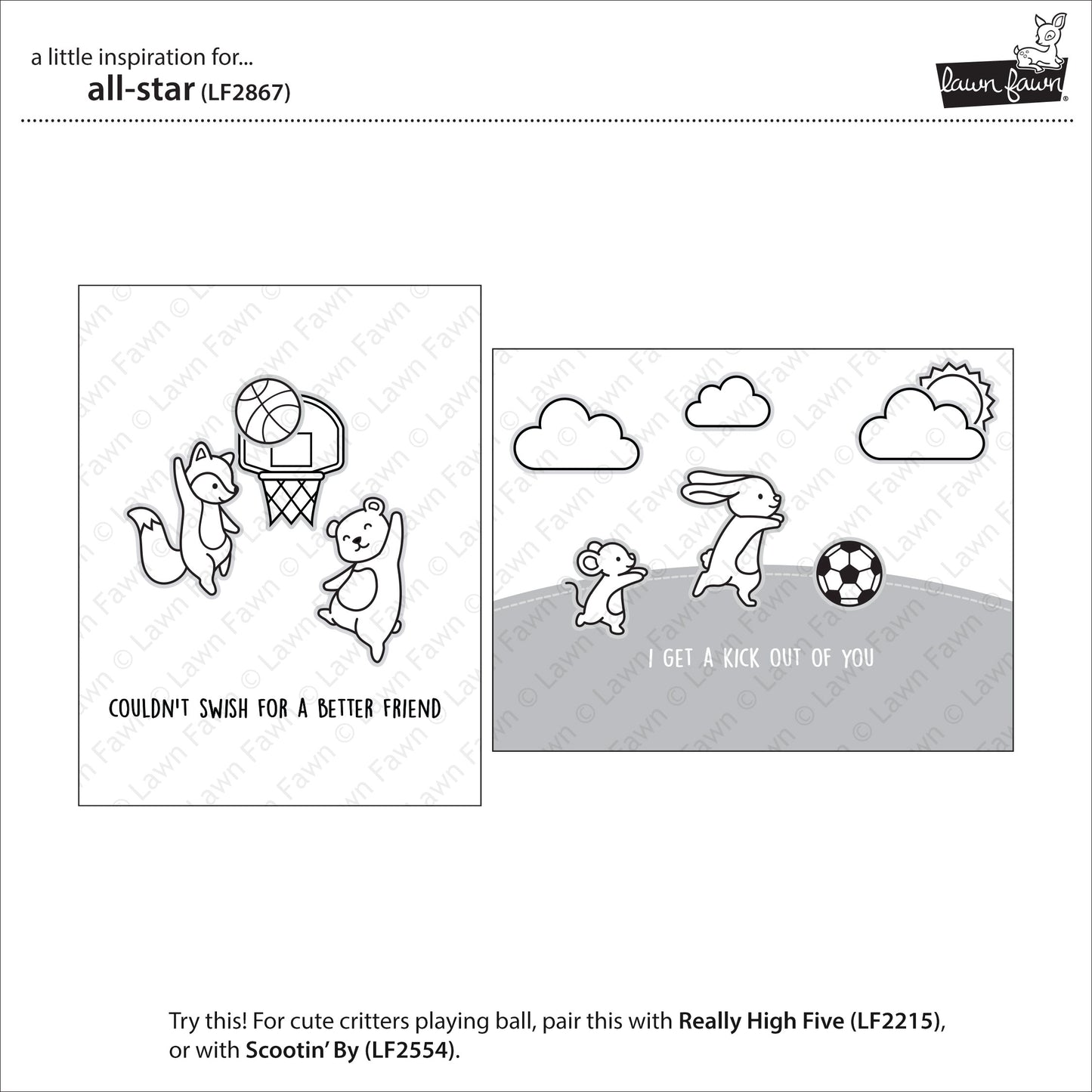 Lawn Fawn - All-Star - Clear Stamp 4x6