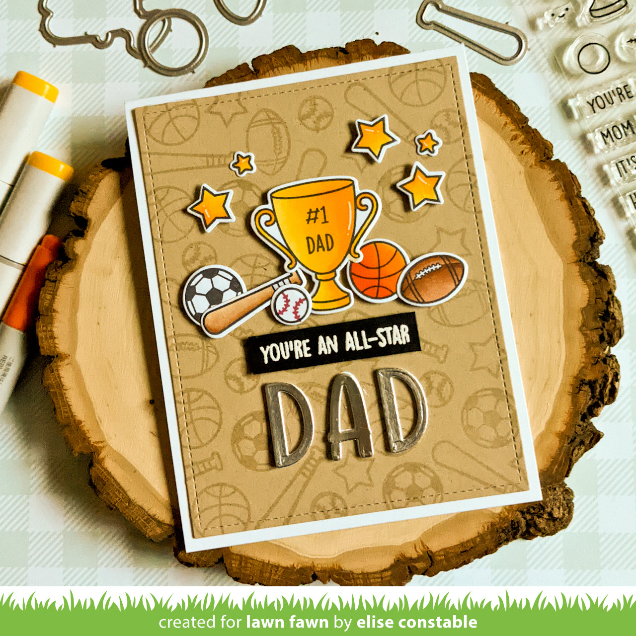 Lawn Fawn - All-Star - Clear Stamp 4x6