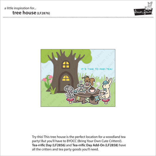 Lawn Fawn - Tree House - Stand Alone Stanzschablone