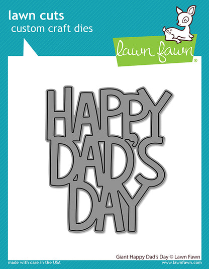 Lawn Fawn - Giant Happy Dad's Day - Stand Alone Stanze