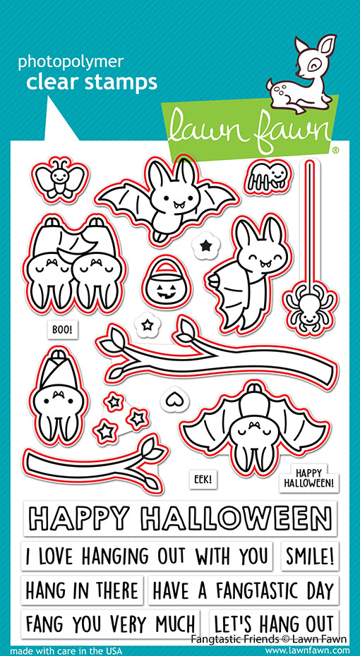Lawn Fawn - Fangtastic Friends - Stanzen