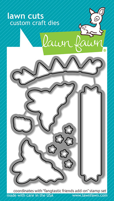 Lawn Fawn - Fangtastic Friends Add-on - Stanzen