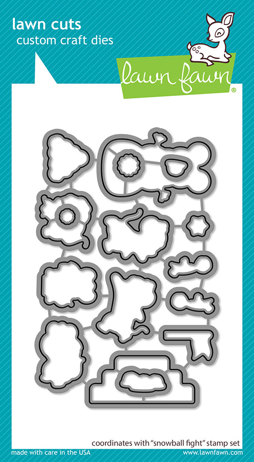 Lawn Fawn - Snowball Fight - Stanzen