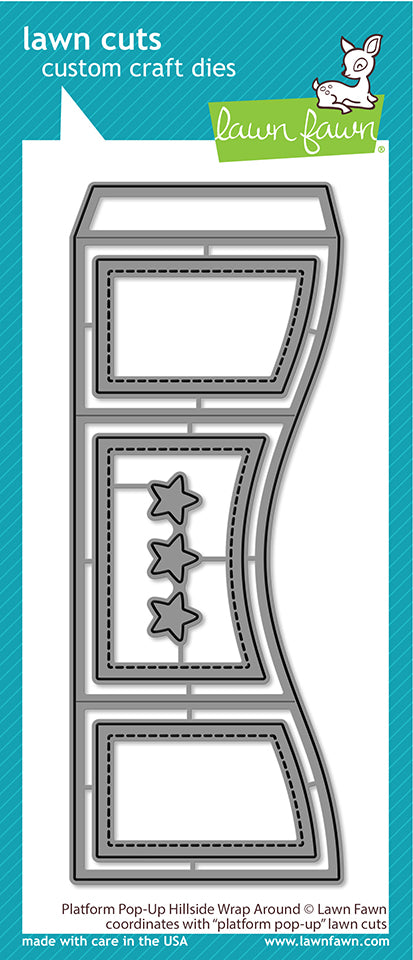 Lawn Fawn - Platform Pop-up Hillside wrap around - Stand alone Stanzen