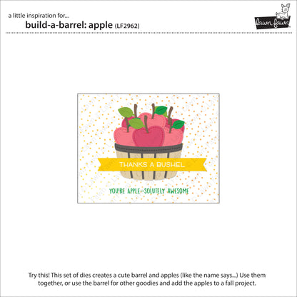 Lawn Fawn - Build-a-barrel: Apple - Stand alone Stanzen