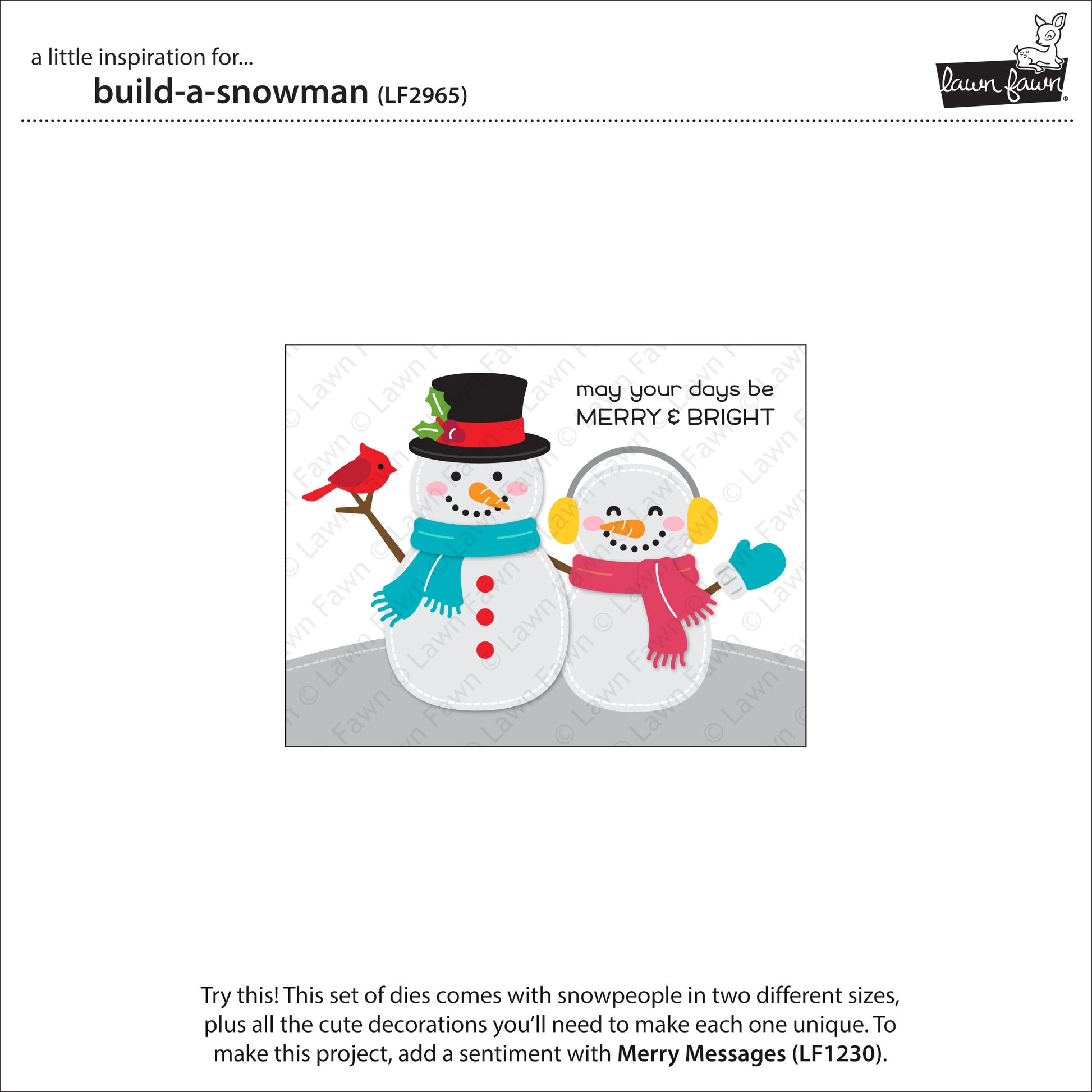 Lawn Fawn - Build-a-Snowman - Stand alone Stanzen