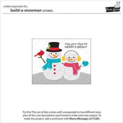 Lawn Fawn - Build-a-Snowman - Stand alone Stanzen