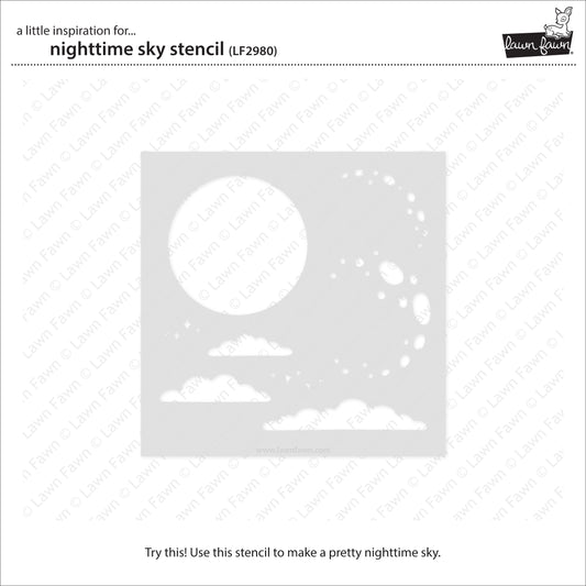 Lawn Fawn - Nighttime Sky - Schablonen