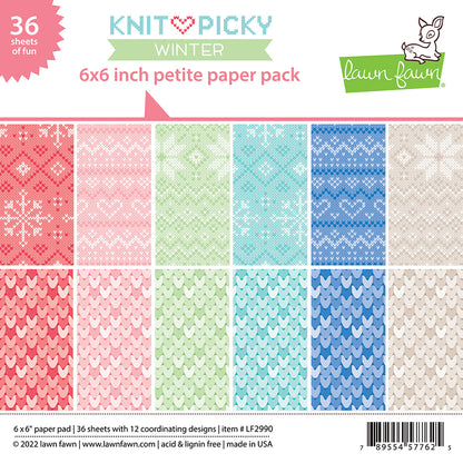 Lawn Fawn - Petite Pack 6x6 - Knit picky winter