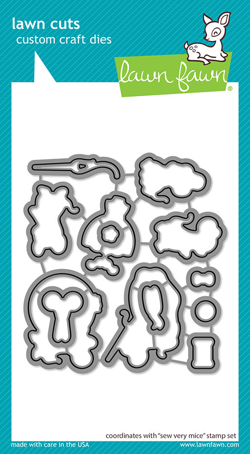 Lawn Fawn - Sew very Mice - Stanzen