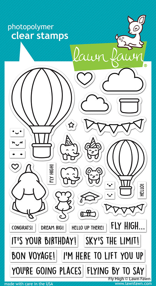 Lawn Fawn - Fly High - Clear Stamp 4x6