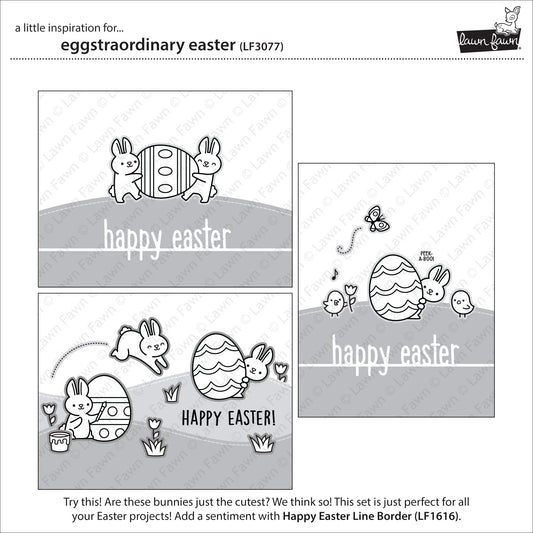 Lawn Fawn - Eggstraordinary Easter - Clear Stamp 4x6