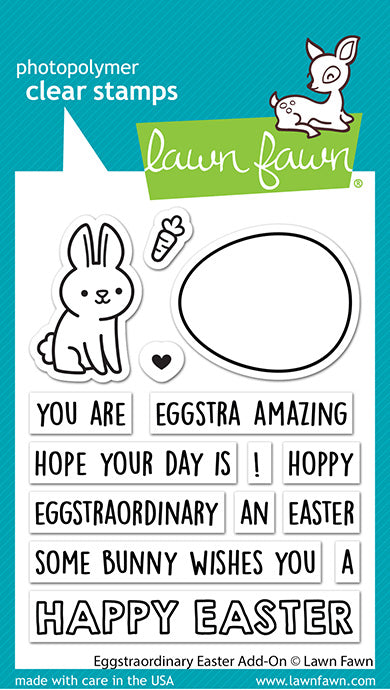 Lawn Fawn - Eggstraordinary Easter Add-on - Clear Stamp 3x4
