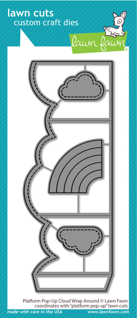 Lawn Fawn - Platform pop-up Cloud wrap around - Stand Alone Stanze