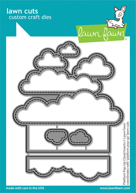 Lawn Fawn - Platform pop-up Cloud Inserts - Stand Alone Stanze