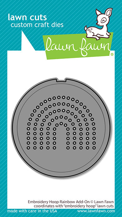 Lawn Fawn - Embroidery Hoop Rainbow Add-on- Stand Alone Stanze