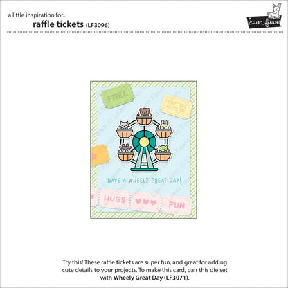 Lawn Fawn - Raffle Tickets - Stand Alone Stanze