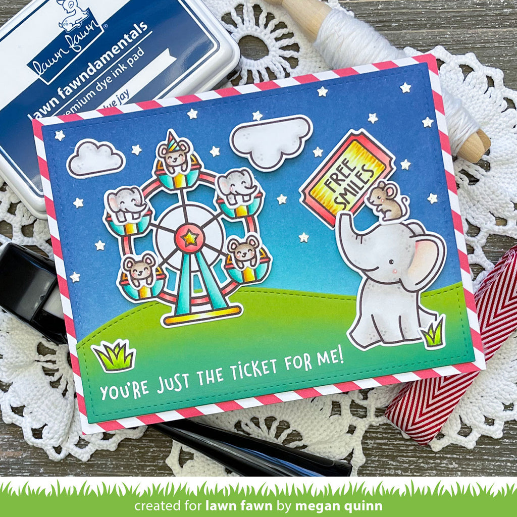 Lawn Fawn - Raffle Tickets - Stand Alone Stanze