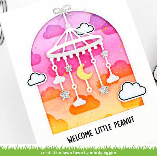 Lawn Fawn - Moon and Stars Mobile - Stand Alone Stanze