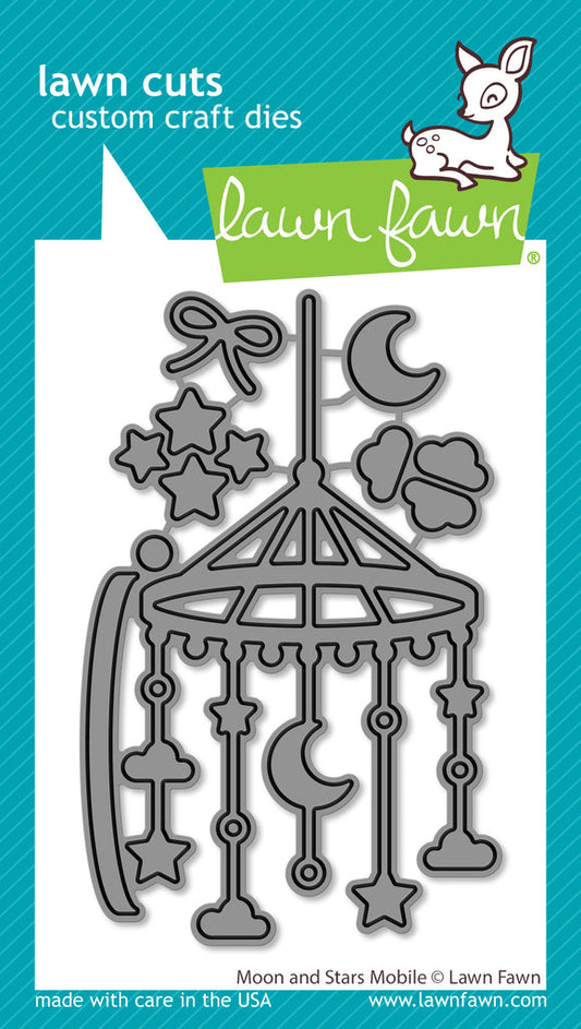 Lawn Fawn - Moon and Stars Mobile - Stand Alone Stanze