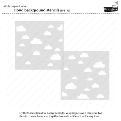 Lawn Fawn - Cloud Background - Stencils