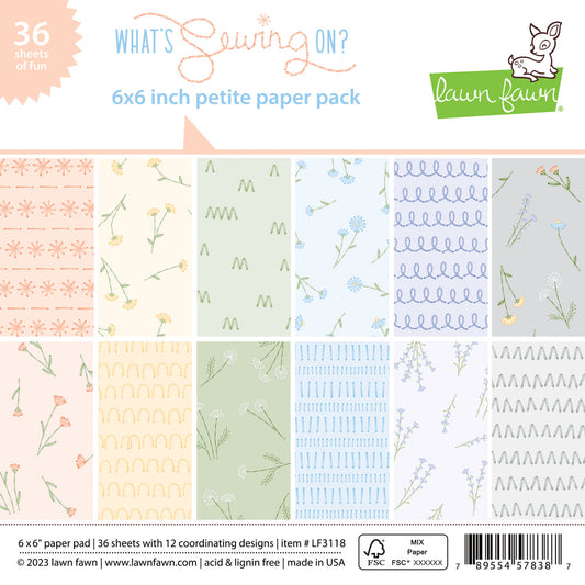 Lawn Fawn - What's Sewing on? - Petite Paper Pack 6x6