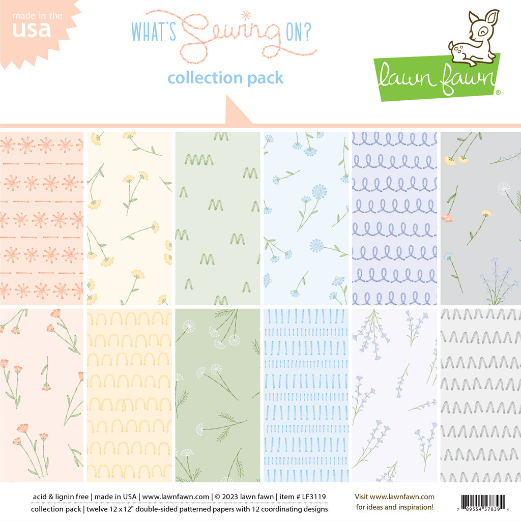 Lawn Fawn - What's Sewing on? - Collection Pack 12x12