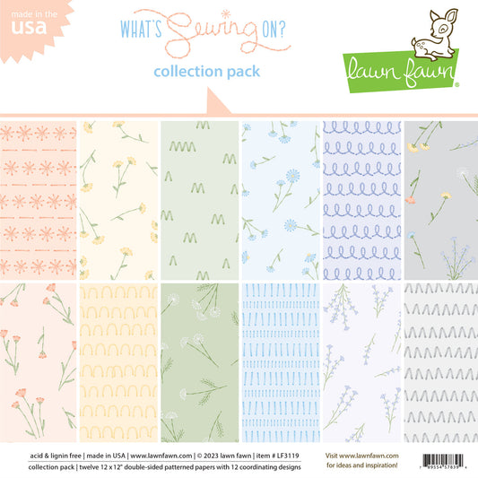 Lawn Fawn - What's Sewing on? - Collection Pack 12x12