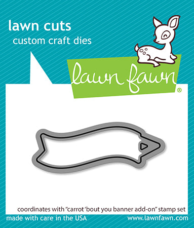 Lawn Fawn Carrot 'bout you Banner Add-on Stanzen