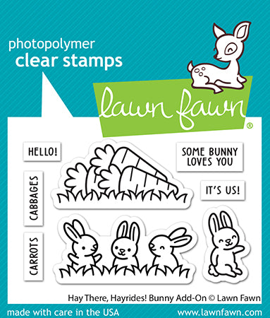 Lawn Fawn Hay there, hayrides! Bunny Add-on Clear Stamp Set 2x3