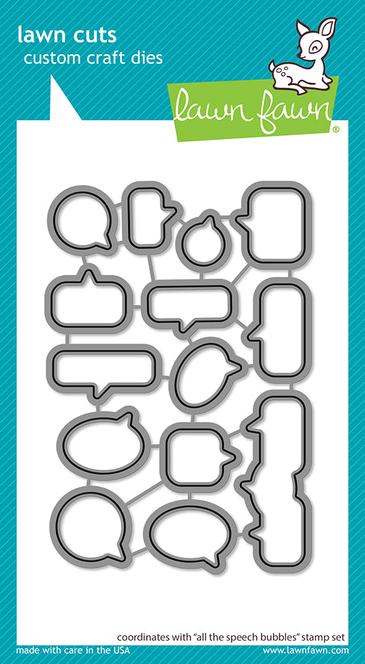 Lawn Fawn All the speech bubbles Stanzen