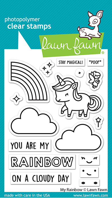 Lawn Fawn My rainbow Clear Stamp 3x4