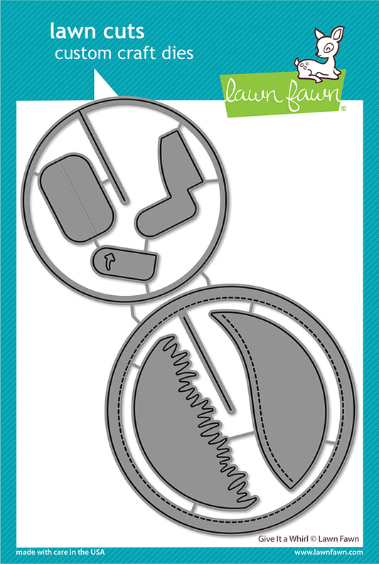 Lawn Fawn Give it a whirl Stand alone Stanzschablone