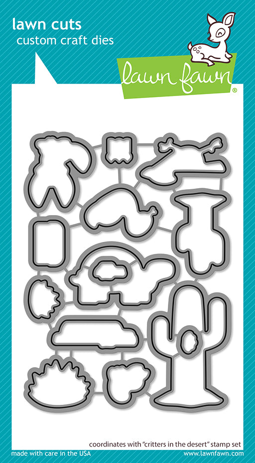 Lawn Fawn Critters in the desert Outline Stanzen