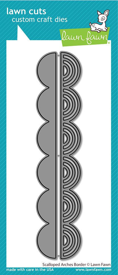 Lawn Fawn Scalloped arches border Stand Alone Stanzen