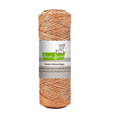 Lawn Fawn cantaloupe hemp twine