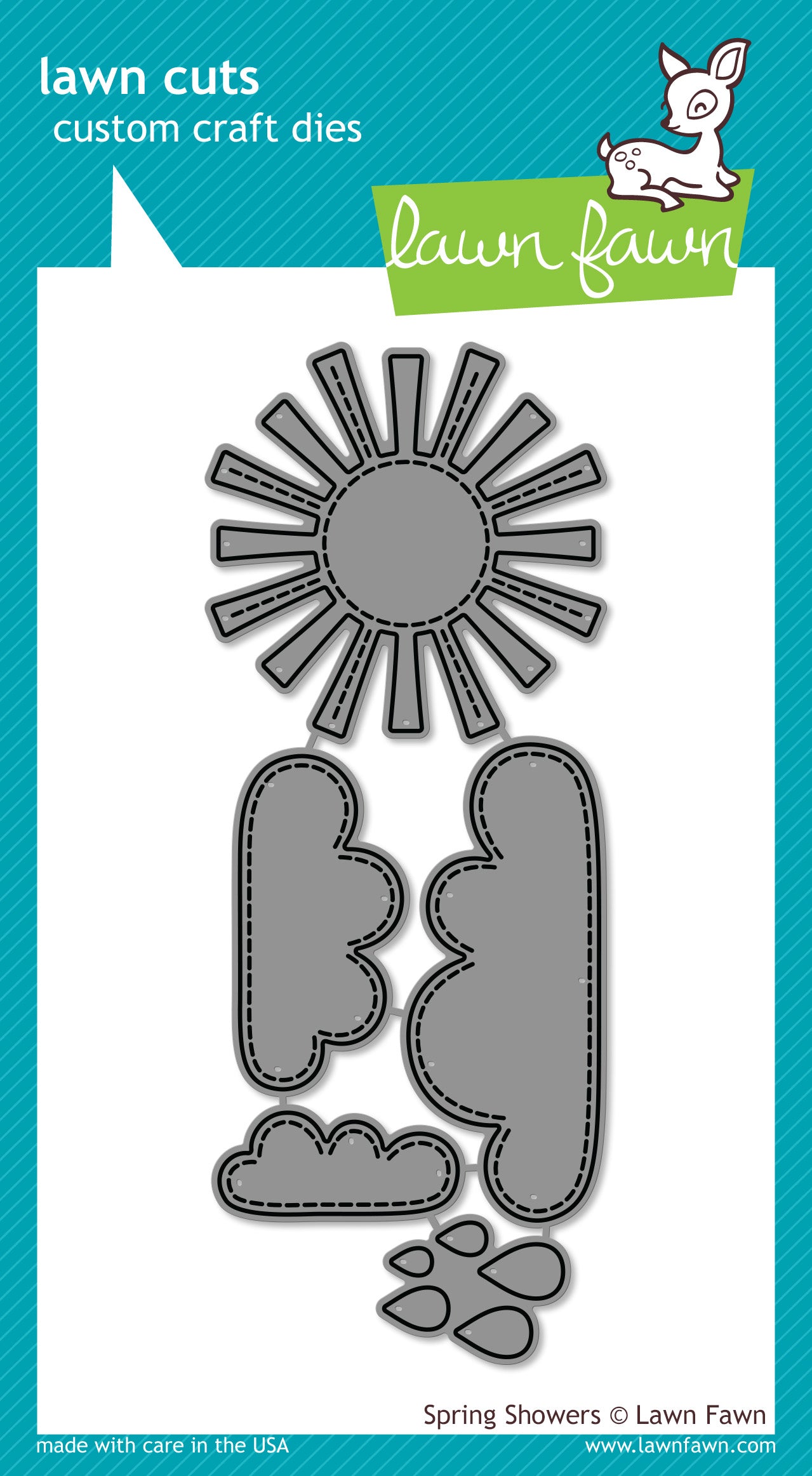 craft dies lawn fawn spring showers für scrapbook & cardmaking