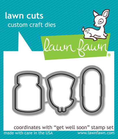 craft dies lawn fawn get well soon für scrapbook & cardmaking