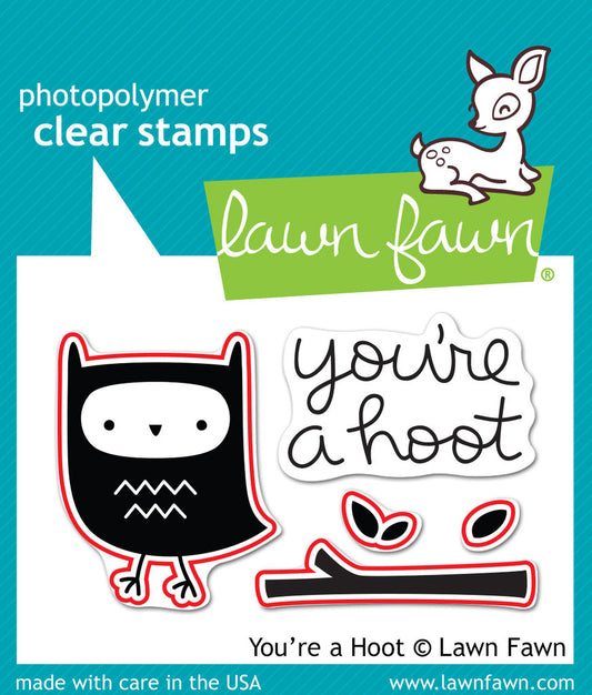 lawn fawn lawn cuts die youre a hoot