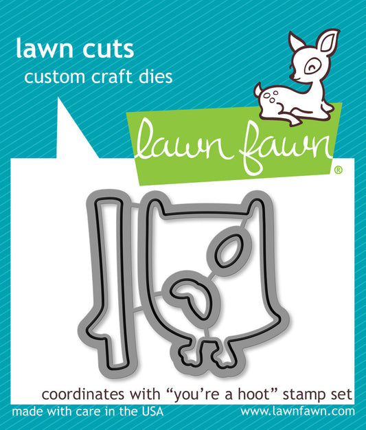 lawn fawn lawn cuts die youre a hoot